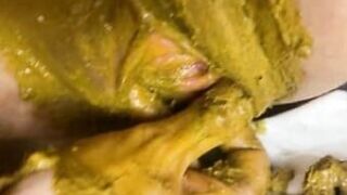 Full of shit pussy fisting and dirty scat dildo fucking xxx porn ...