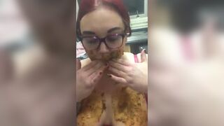 BBW shit smearing and eating