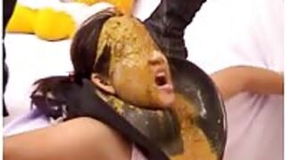 Asian filthy teen got diarrhea on her face xxx