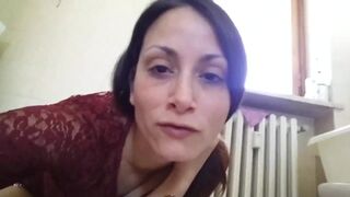 Gorgeous Femdom Gives Blowjob After Pooping in Human Toilet's Mouth