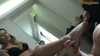 Scat Mistresses Drench Masked Guy in Piss